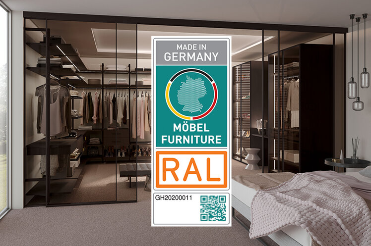 [Translate to English:] raumplus mit dem Label Möbel Made in Germany ausgezeichnet