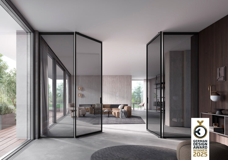 German Design Award Winner 2025 - raumplus Pivot Door S1200