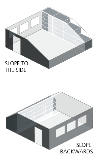 Example wardrobes in sloping ceilings